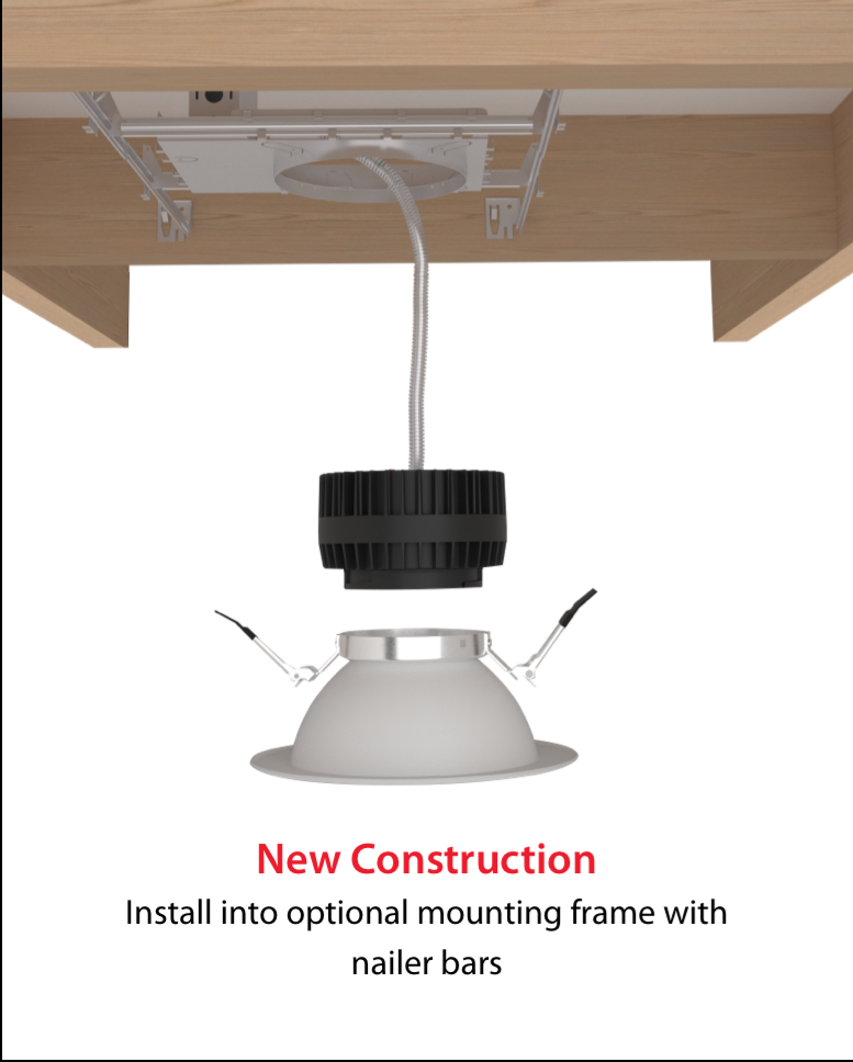 recessed downlight installation