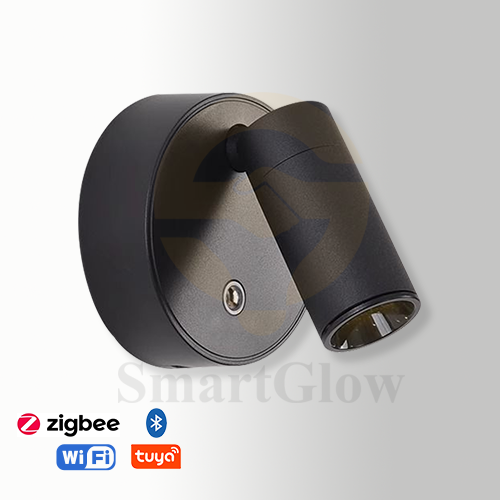 【SG901】Modern Touch Control Magnetic Adjustable Round Reading Wall Lamp – Black & White