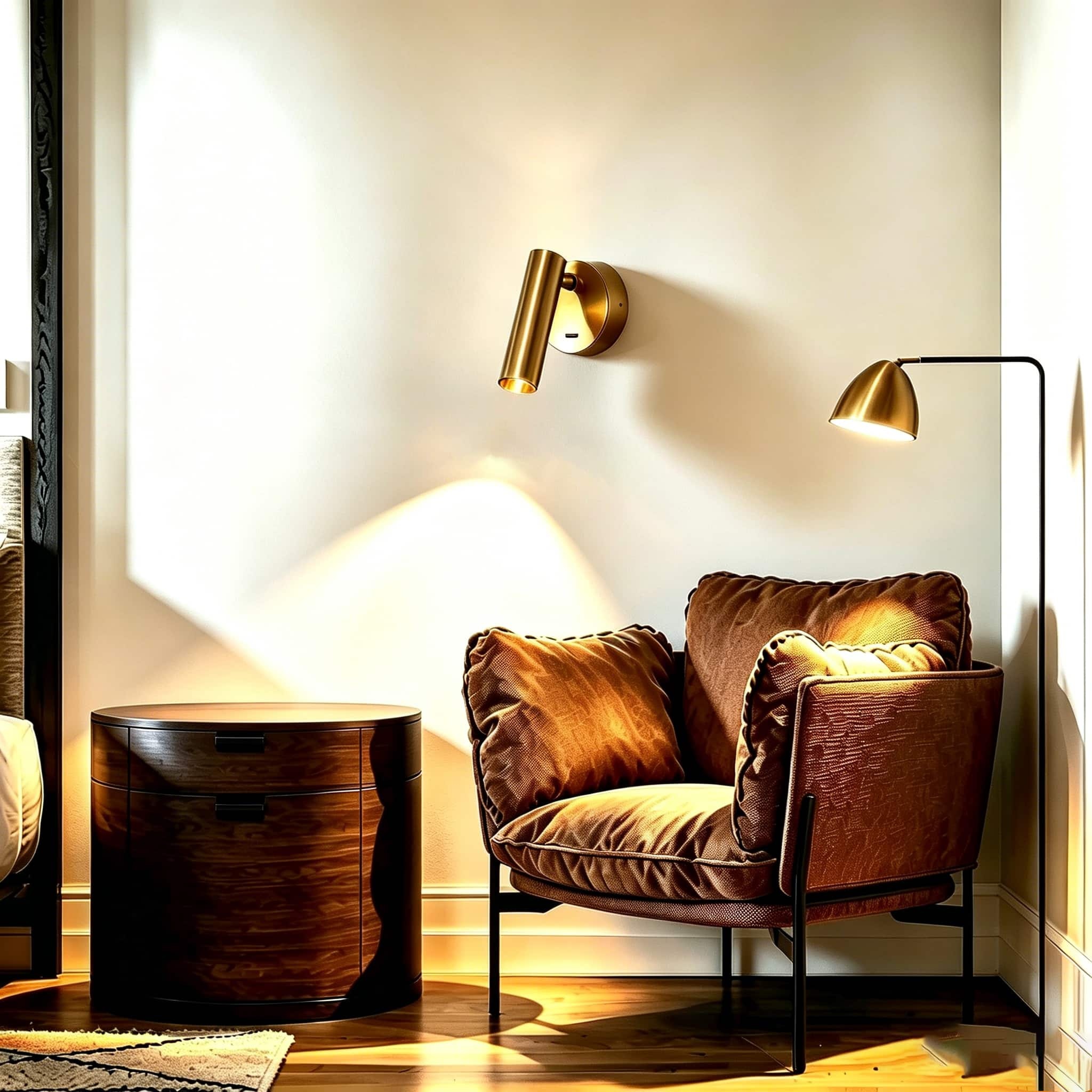【SG902】LED Bedside Adjustable Reading Lamp Wall Mounted Sconce With USB Port– Glod & Silver