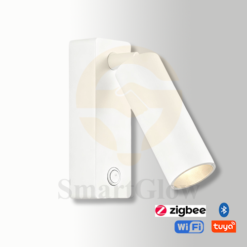 【SG903】Adjustable LED Wall Mount Bedside Reading Sconce Lamp With USB Port – Black & White