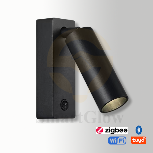 【SG903】Adjustable LED Wall Mount Bedside Reading Sconce Lamp With USB Port – Black & White