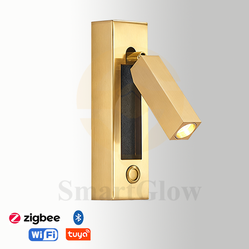 【SG905】Cylinder/Square Column Led Wall Mounted Reading Sconces Study Lights -  Gold & Black