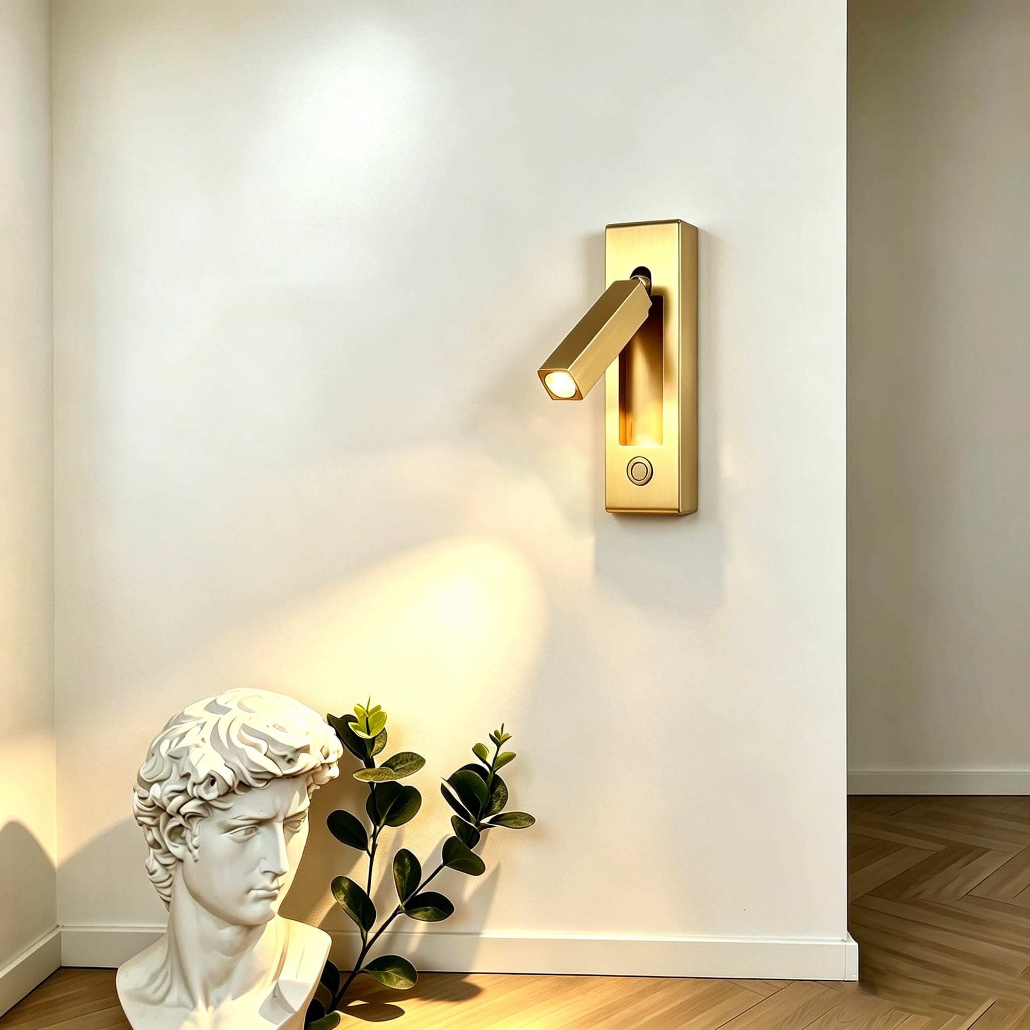【SG905】Cylinder/Square Column Led Wall Mounted Reading Sconces Study Lights -  Gold & Black