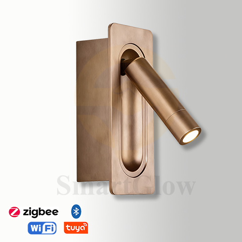 【SG906】Modern Recessed LED Reading Wall Lamp Adjustable Wall Reading Sconce for Bed - Gold & Black & Gray & White