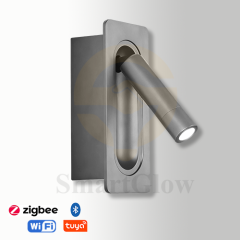 【SG906】Modern Recessed LED Reading Wall Lamp Adjustable Wall Reading Sconce for Bed - Gold & Black & Gray & White