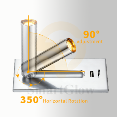 【SG907】Modern Adjustable LED Wall Mount Sconce Bedside Reading Lamp for Living Room Hallway