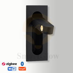 【SG909】Modern Aluminium  Adjustable LED Wall Mounted Sconces Rectangle Wall Light for Bedroom
