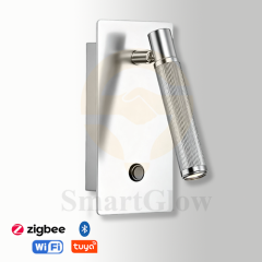 【SG912】7.4 Inch Height Modern LED Wall Mounted Lamp Aluminum Bedside Reading Sconce with Switch