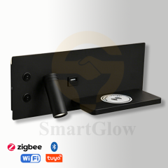 【SG914】Adjustable LED Bedside Wall Mounted Reading Light with Phone Holder With USB Port