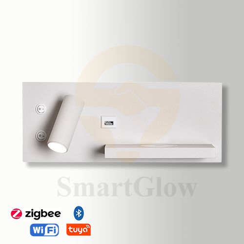 【SG914】Adjustable LED Bedside Wall Mounted Reading Light with Phone Holder With USB Port