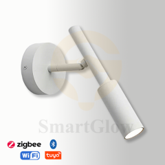 【SG915】Half Cylinder Shape Reading Wall Mounted Lighting Modern Aluminum Bedside Sconces - Black & White