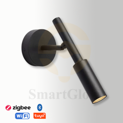 【SG915】Half Cylinder Shape Reading Wall Mounted Lighting Modern Aluminum Bedside Sconces - Black & White