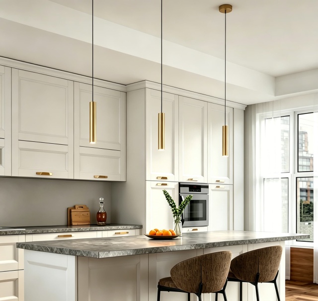 【SG502】1.5-inch Commercial LED Long cylindrical Pendant Ceiling Light Fixtures Suspension Lighting for Kitchen