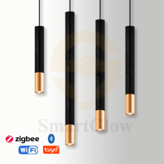 【SG503】Modern 1.5-inch Black And Gold Kitchen Light Fixture Long Pendant Stair suspension light