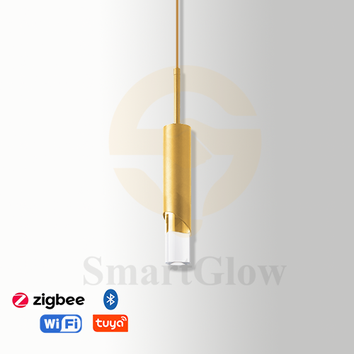 【SG504】Minimalist 2.3-inch LED Gold And Black Aylinder Ceiling Hanging Led Pendant Single Light Fixtures