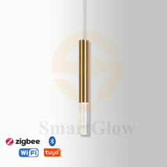 【SG505】1.2-inch Minimalist Gold Long Pendant Ceiling Light Hanging Led Lighting for Dinning Room