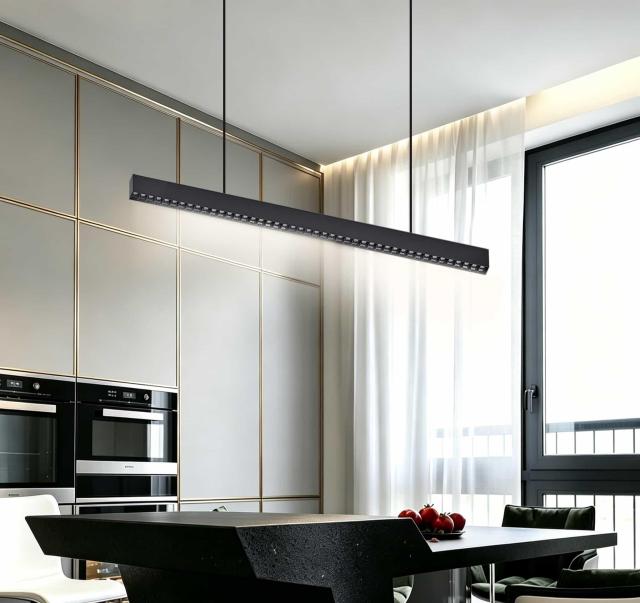 【SG508】Modern 1.2-inch Suspension Slim LED Grille Linear Office Pendant Light Fixtures