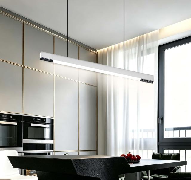 【SG509】1.2-inch Minimalist Hanging Light led commercial pendant Linear lighting for Office