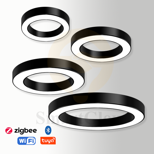 【SG511】Minimalist Led Circle Hanging Light Commercial Suspension Office Lighting - 400/500/600/800mm