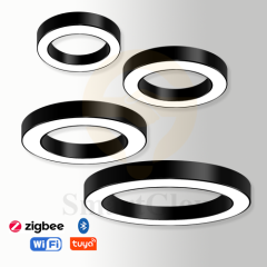 【SG511】Minimalist Led Circle Hanging Light Commercial Suspension Office Lighting - 400/500/600/800mm