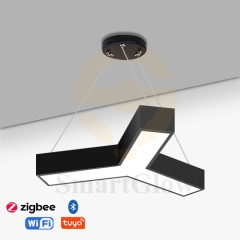 【SG514】24-inch Y-shaped LED office hanging lamp Commercial Pendant Lighting - Black & White