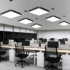 【SG517】Commercial 24-inch Square Modern Office Pendant Lights Suspension Lighting for Office