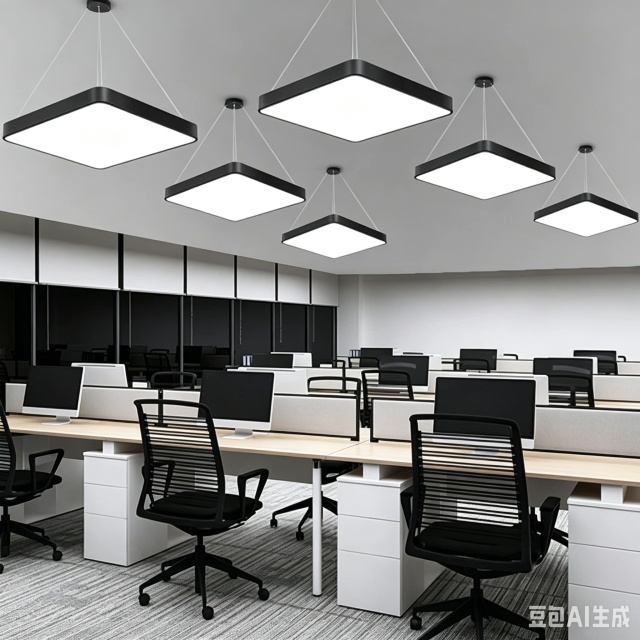 【SG517】Commercial 24-inch Square Modern Office Pendant Lights Suspension Lighting for Office