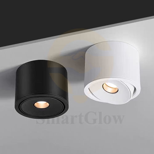 【SG706】3.7-inch Adjustable Surface Mounted Commercial Cylindrical Anti Glare LED Downlights