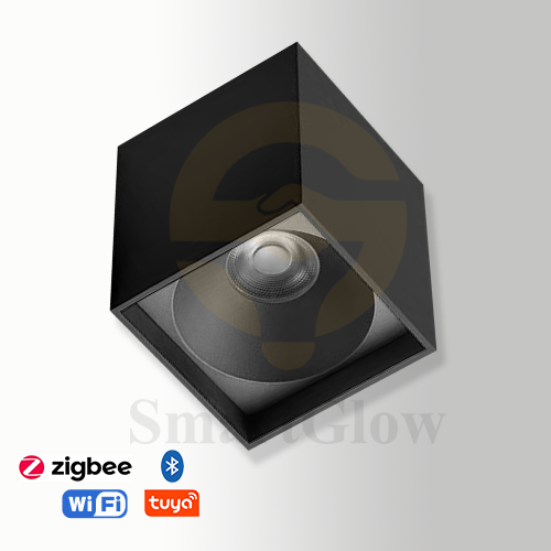 【SG710】3-inch Surface Mounted Commercial Architectural Black/White Square COB Led Downlight