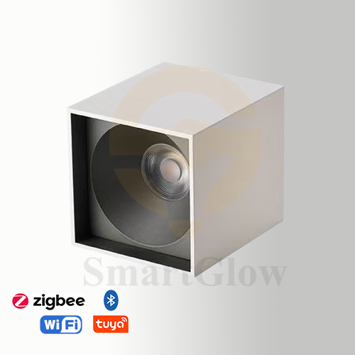 【SG710】3-inch Surface Mounted Commercial Architectural Black/White Square COB Led Downlight