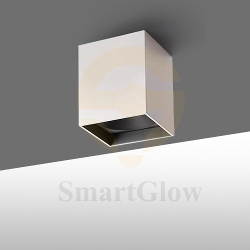 【SG710】3-inch Surface Mounted Commercial Architectural Black/White Square COB Led Downlight