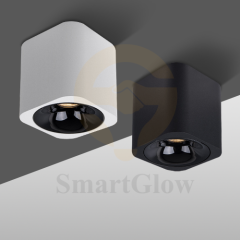 【SG711】3-inch Square Ceiling Surface Mounted Commercial Directional COB Led Downlight