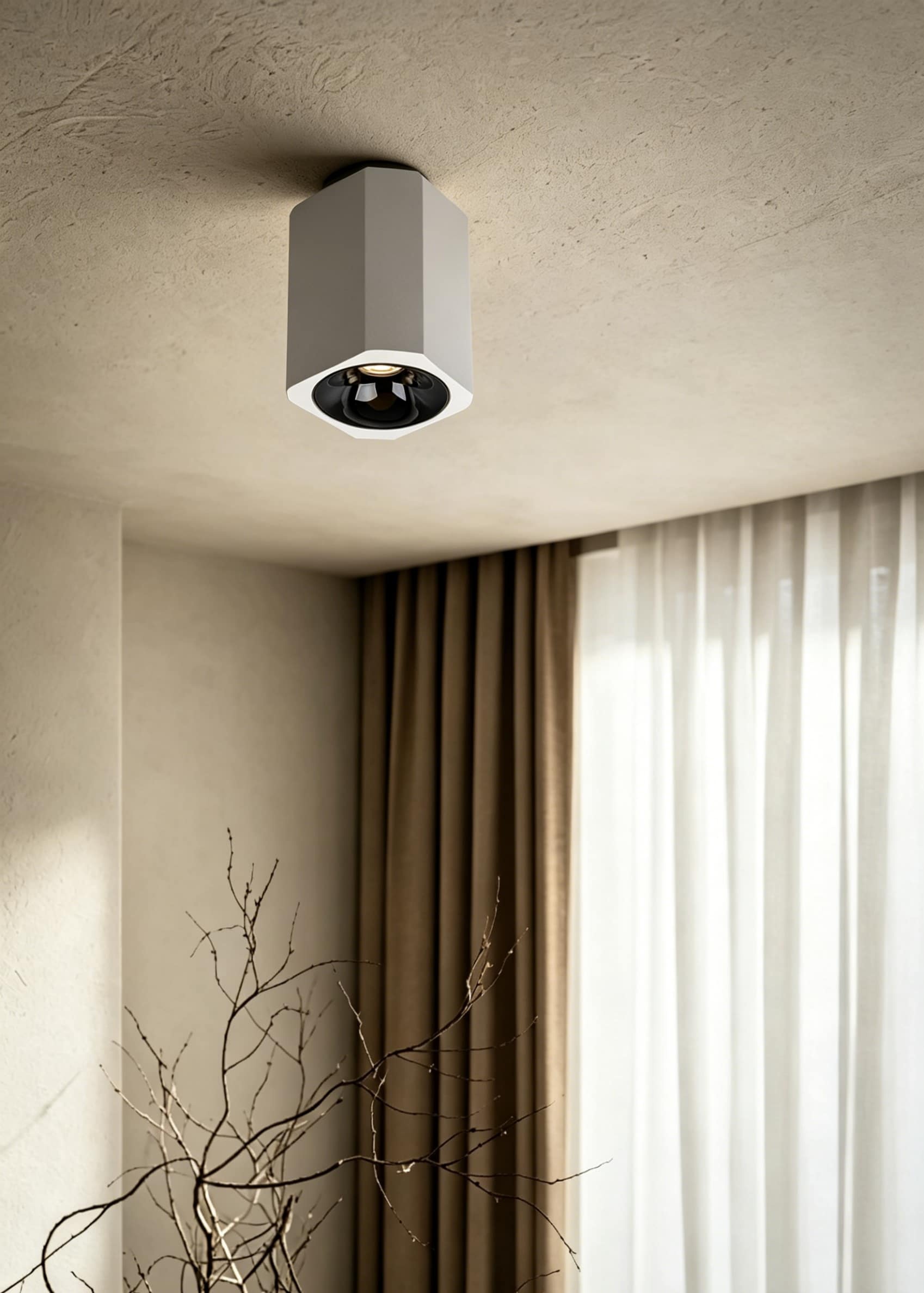 【SG711】3-inch Square Ceiling Surface Mounted Commercial Directional COB Led Downlight