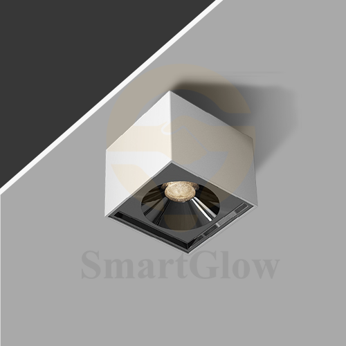 【SG713】2.8-inch Square Ceiling Surface Mounted Fixed COB LED Directional Downlight