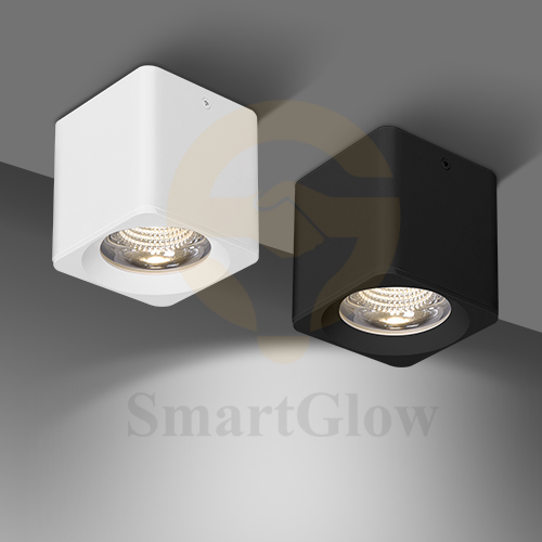 【SG715】3.5-inch Black/White Ceiling Square Surface Mounted LED Anti Glare Downlight