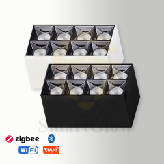 【SG724】Multi-head White/Black with Reflector Surface Mounted Rectangle LED Downlight