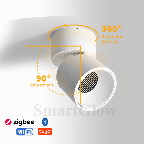 【SG727】3.1-inch Adjustable Round Ceiling Surface Mounted COB LED Anti Glare Downlight for Kitchen
