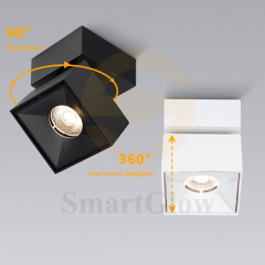 【SG732】2.9-inch Interior Adjustable Ceiling Surface Mounted Dimmable Square LED Spotlights