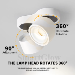 【SG734】Commercial Multi-head Round Surface Mounted Adjustable Led Flood Downlights