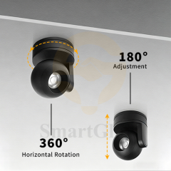 【SG735】3.1-inch Adjustable Eyeball Style Ceiling Surface Mounted Round LED Spotlights