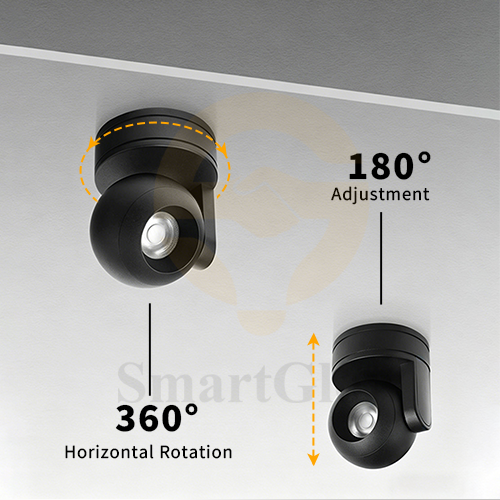 【SG735】3.1-inch Adjustable Eyeball Style Ceiling Surface Mounted Round LED Spotlights