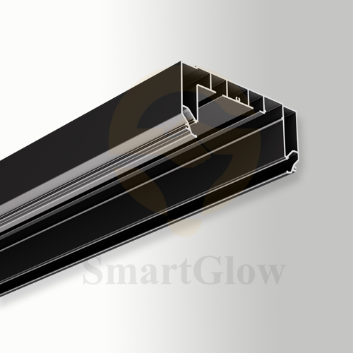 【SGC95】Hidden Curtain Double Track Aluminium Profile with LED Lighting Diffuser for Stretch Ceiling