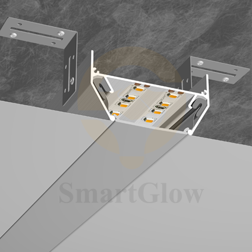 【SGL07】1.3-inch Linear Recessed LED Strips Lighting Aluminium Profile