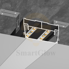 【SGL09】1.9-inch Linear Recessed Led Strips Stretch Ceiling Aluminium Profile