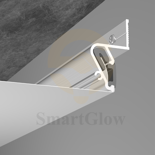 【SGW25】Shadow Aluminum profile for ceilings for Led Strips lighting for Stretch Ceiling