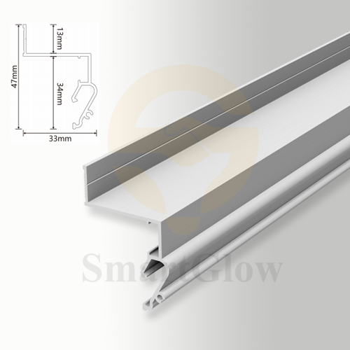 【SGW26】Stretch Ceiling Shadow Gaps Aluminum profile for Led Strips lighting