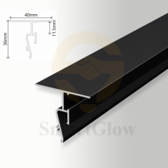 【SGW27】Shadow Gaps Aluminum Profile for Stretch Ceilings With Led Strips lighting