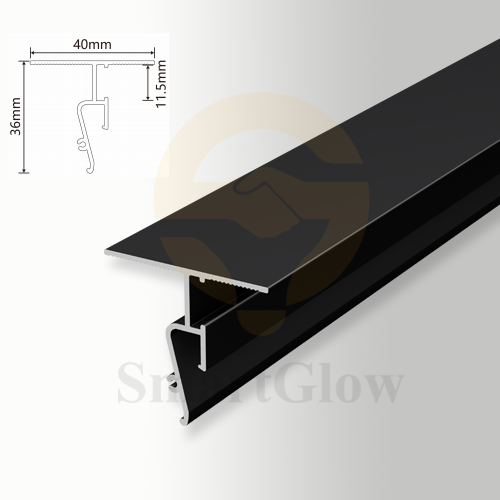 【SGW27】Shadow Gaps Aluminum Profile for Stretch Ceilings With Led Strips lighting