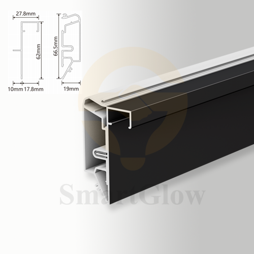 【SGW30B】 Recessed Led Strips Lighting Aluminium Wall profile for stretch ceilings