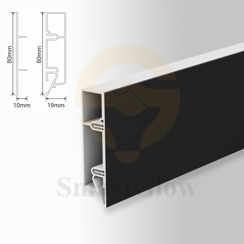 【SGW31A】 Stretch Ceiling Shadow Gap Wall Aluminum Profile With Led Strips Lighting